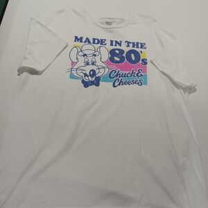 Chuck E. Cheese's White Graphic Tee - Made in the 80's